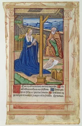 CL 22719B The Nativity, från Feuillets de Psaumes